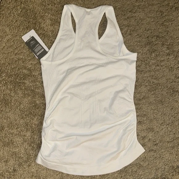 NWT Athleta Speedlight Seamless White Racerback Tank (S) - Picture 2 of 5